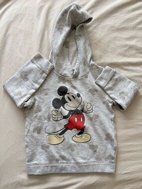Disney Kids Mickey Mouse Gray Hoodie Size 5T